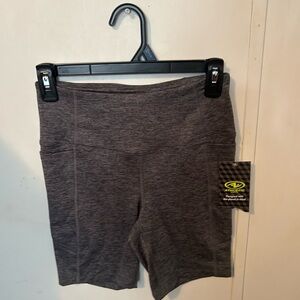 NWT Women's Gray biker Shorts with pockets size XS!